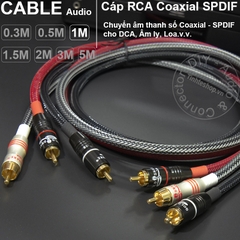 Dây âm thanh số 75Ohm DIY 0.3 đến 5 mét - Coaxial 75Ohm cable