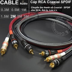 Dây âm thanh số 75Ohm DIY 0.3 đến 5 mét - Coaxial 75Ohm cable