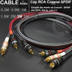 Dây âm thanh số 75Ohm DIY 0.3 đến 5 mét - Coaxial 75Ohm cable
