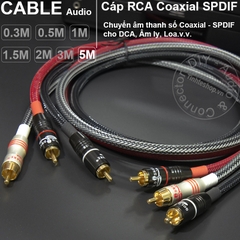 Dây âm thanh số 75Ohm DIY 0.3 đến 5 mét - Coaxial 75Ohm cable