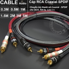Dây âm thanh số 75Ohm DIY 0.3 đến 5 mét - Coaxial 75Ohm cable