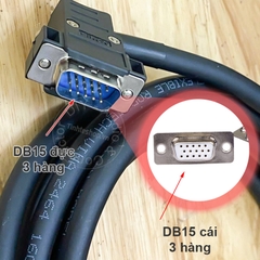 Dây DB15 đực 3 hàng sang terminal bóp cosse - D-Sub 15 male 3-row Siron motor direction X230-3