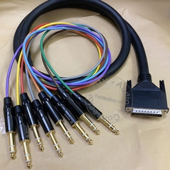 Dây jack DB25 sang 6.5mm TRS 8 cổng cho thiết bị âm thanh HOSA - D-Sub 25pin to 6.35mm cable