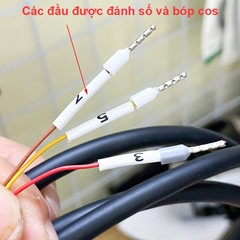 Dây RS232 bấm cos chân 2 3 5 - DB9 Connector RS232 Serial Port Cable DB9 Adapters Solderless 9-Pin COM Port Breakout Replacement Cable