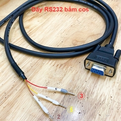 Dây RS232 bấm cos chân 2 3 5 - DB9 Connector RS232 Serial Port Cable DB9 Adapters Solderless 9-Pin COM Port Breakout Replacement Cable