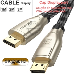 Cáp Displayport 1.4 8K 60Hz Ugreen DP112 - Displayport to Displayport cable 8K 3D 8K@60Hz 2K@165Hz 4K@144HZ 1M 2M 3M