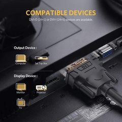 Cáp DVI sang DVI 24+1 2K 60Hz - DVI cable male Ugreen DV101 1M 1.5M 2M 3M 5M .., 30M