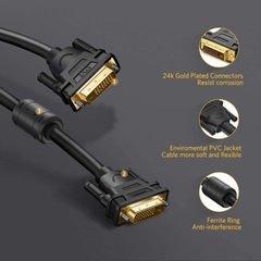 Cáp DVI sang DVI 24+1 2K 60Hz - DVI cable male Ugreen DV101 1M 1.5M 2M 3M 5M .., 30M