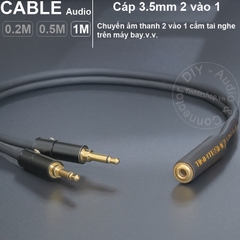 Jack cắm tai nghe 3.5mm trên máy bay gold 24K - In-flight headphone jack
