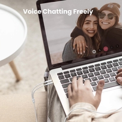 Cáp 2 audio 3.5mm đực ra 1 audio 3.5mm cái Ugreen AV140 10790