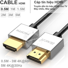 Cáp HDMI 2.0 4K siêu mỏng UENCZE 0.5M 1M 1.5M 2M 3M 5M - Ultra thin HDMI cable V2.0 support 4K