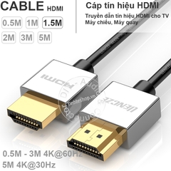 Cáp HDMI 2.0 4K siêu mỏng UENCZE 0.5M 1M 1.5M 2M 3M 5M - Ultra thin HDMI cable V2.0 support 4K