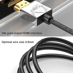 Cáp HDMI 2.0 4K siêu mỏng UENCZE 0.5M 1M 1.5M 2M 3M 5M - Ultra thin HDMI cable V2.0 support 4K