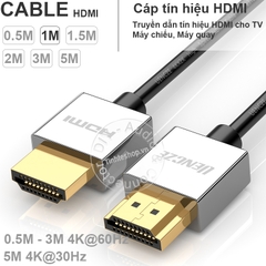 Cáp HDMI 2.0 4K siêu mỏng UENCZE 0.5M 1M 1.5M 2M 3M 5M - Ultra thin HDMI cable V2.0 support 4K