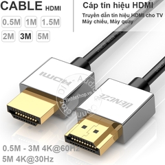 Cáp HDMI 2.0 4K siêu mỏng UENCZE 0.5M 1M 1.5M 2M 3M 5M - Ultra thin HDMI cable V2.0 support 4K