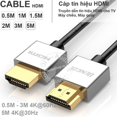 Cáp HDMI 2.0 4K siêu mỏng UENCZE 0.5M 1M 1.5M 2M 3M 5M - Ultra thin HDMI cable V2.0 support 4K
