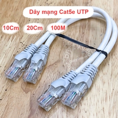 Dây mạng Cat5e bấm sẵn dài 10Cm đến 50Cm cho patch panel