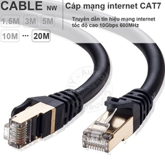 Dây mạng Cat7 10Gbps SSTP 600MHz King-Master 1.5M đến 20M - Cat7 ethernet cable
