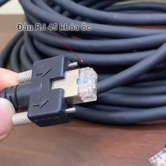 Dây mạng bắt ốc mềm dẻo cho camera thiết bị công nghiệp HIRAKAWA 5 mét - Network cables with ultra-flexible locking mechanisms are suitable for industrial environments such as conveyor belts and chain troughs.