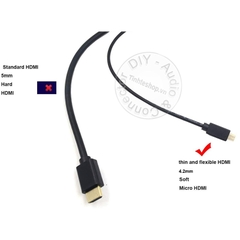 Cáp Micro HD sang HD 0.25 mét đến 5 mét 4K - HDMI to Micro HDMI 4K60Hz cable