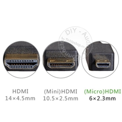 Cáp Micro HD sang HD 0.25 mét đến 5 mét 4K - HDMI to Micro HDMI 4K60Hz cable