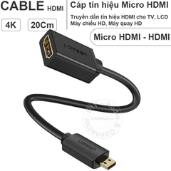 Đầu chuyển mini HDMI sang HDMI Ugreen 20101 - Mini HDMI to HDMI female adapter