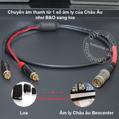 Jack 7 pin sang AV chuyển âm thanh từ âm ly Beocenter 9000 9500 9700 sang loa - 7-pin midi to 2 RCA audio cable
