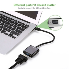 Mini displayport Thunderbolt 2 ra VGA full HD1080P Ugreen MD113 10459 - Mini DP to VGA adapter 1080P