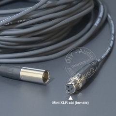 Cáp mini XLR đực sang cái cho Camera Microphone Tai nghe DAC - DIY mini XLR 3pin audio cable