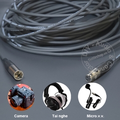 Cáp mini XLR đực sang cái cho Camera Microphone Tai nghe DAC - DIY mini XLR 3pin audio cable