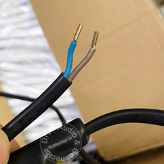 Dây nguồn 2 chấu có công tắc 1.5 mét 2x0.75mm - 2-pin power cable with 1.5 meter switch
