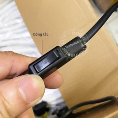 Dây nguồn 2 chấu có công tắc 1.5 mét 2x0.75mm - 2-pin power cable with 1.5 meter switch