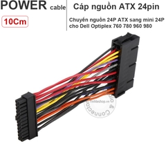 Cáp nguồn 24pin sang 24pin mini cho Dell Optiplex 760 780 960 980 10Cm