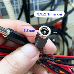 Dây nối nguồn DC 5.5x2.1mm đực sang cái