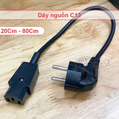 Cáp nguồn đầu C13 ngắn 20Cm đến 80Cm - CEE7/7 to IEC60320 C13 short size power cord
