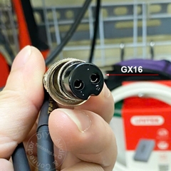 Dây nguồn tuyến tính DC GX16 sang 5.5x2.5mm cáp điện cho PC mini DAC AMP