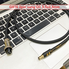 Dây nguồn tuyến tính DC GX16 sang 5.5x2.5mm cáp điện cho PC mini DAC AMP
