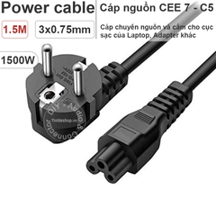 Cáp nguồn laptop 1.5 mét - Power cable for laptop charger
