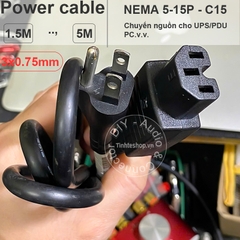 Dây nguồn NEMA 5-15P to C15 3x0.75mm