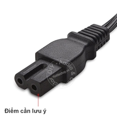 Dây nguồn số 8 1 bên tròn 1 bên vuông kiểu Mỹ cho Loa CD Bose 1.8 mét - 1-15P to C7 power cable
