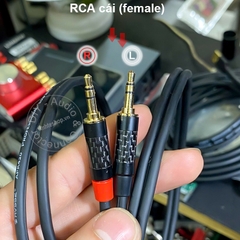 Dây hoa sen cái sang 3.5 chuyển từ DAC sang 2 loa - RCA female to 3.5mm male cable