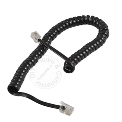 Cáp tai nghe điện thoại bàn màu đen 1 đến 5 mét - Telephone cord RJ9 cable