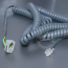 Cáp RJ9 nối dài 1 đến 5 mét - DIY 4 pin RJ9 male to female phone cable