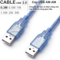 Dây USB 2 đầu dài 0.3 đến 5 mét - USB 2.0 AM - AM cable
