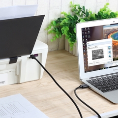 Cáp USB 2.0 AM-BM 1 mét cho Sound card DAC Máy in KVM Scan Unitek Y-C430FSL