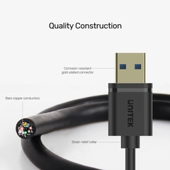Cáp USB 3.0 AM-AF đầu đực đầu cái 1.5 mét Unitek Y-C458GBK