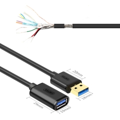 Cáp USB 3.0 AM-AF đầu đực đầu cái 1.5 mét Unitek Y-C458GBK