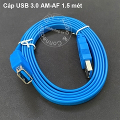 Dây USB 3.0 đực cái 1.5 mét Unitek Y-C414 - Slim flat USB 3.0 AM-AF cable