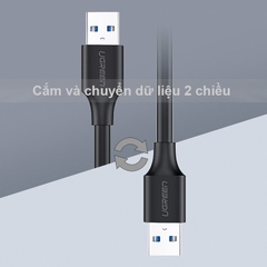 Cáp USB 3.0 AM-AM Ugreen US128 - Dây USB 3.0 2 đầu đực type-A male sang type-A male 0.5M 1M 1.5M 2M
