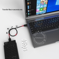 Cáp USB cho ổ cứng di động 1 mét - USB AM to Micro BM Unitek Y-C461